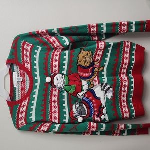 Ugly Christmas Cats Sweater Jolly Sweaters Furry Tacky